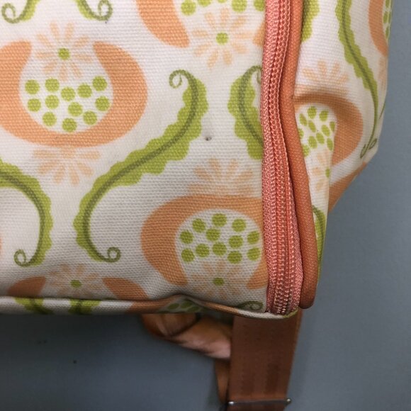 PETUNIA PICKLE BOTTOM Pink Peach Green Diaper Bag Backpack Changing Pad - Picture 6 of 14